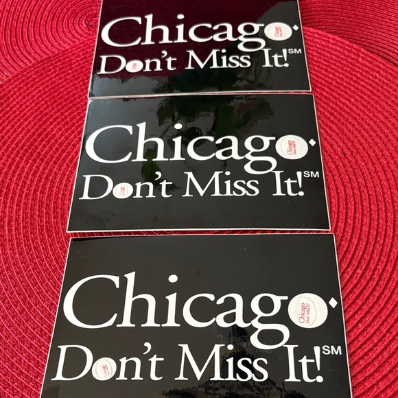 Vintage Other - Chicago Don't Miss It! Stickers Rare - Vintage